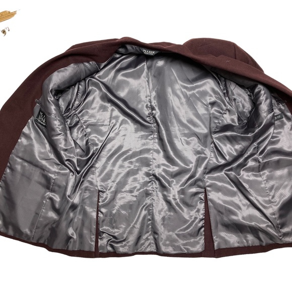 unisex blazer jacket Jos A. Bank 44S M brown wool/ silk classic academia hipster - Picture 5 of 13